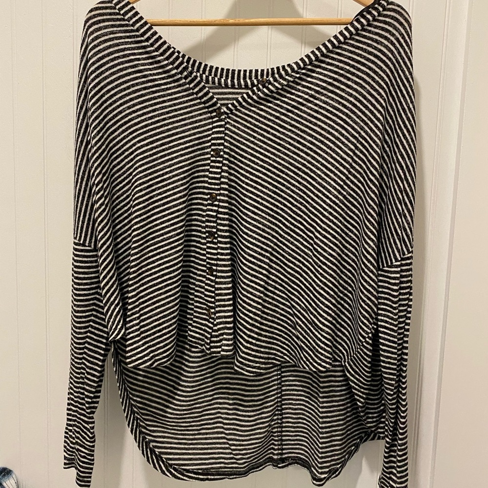 black and white sweater
